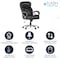 Flash Furniture Hercules Office Chair, Black Back, 27-1/2 in W 32" L 47" H, Padded GO-2092M-1-BK-GG - alternate 5